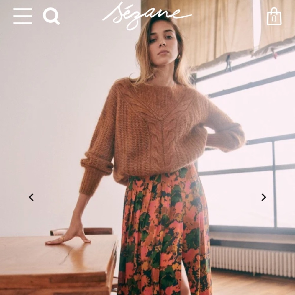 Sézane Marius Jumper, Camel Heather